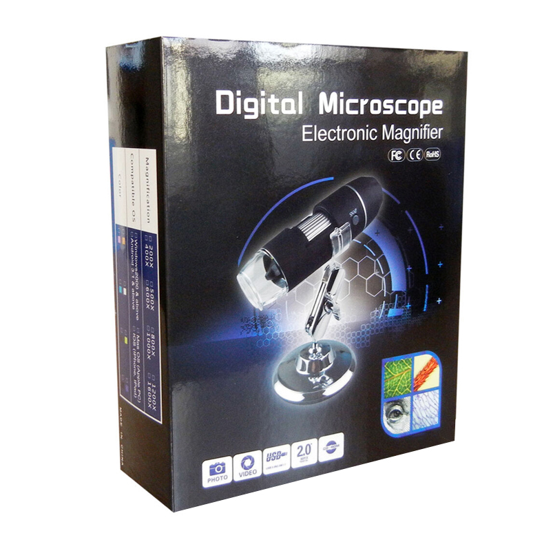 Digital Microscope x200 Video Camera Recorder Hydroponic Grow Coin Scar Textile 