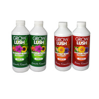 Growlush Nutrient Grow + Bloom 1L (A+B) 4 bottles
