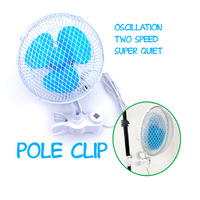 6inch Oscillation Grip fan for tent poles
