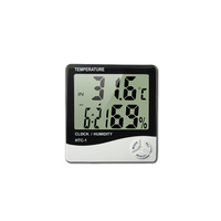 Temperature Humidity Meter Clock & Alarm HTC-1